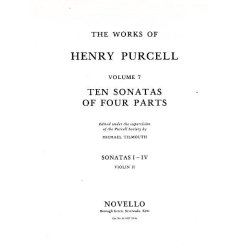 Henry Purcell: 10 Sonatas Of Four Parts Violin 2 (Sonatas I-IV)