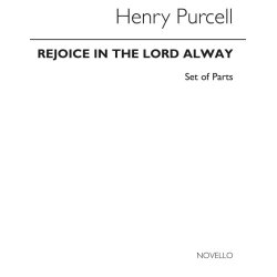 Henry Purcell: Rejoice In The Lord Alway (Version With Strings) - Parts