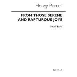 Henry Purcell: From Those Serene And Rapturous Joys (Full Score)