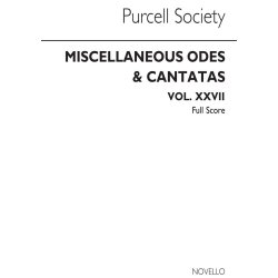 Purcell Society Volume 27 - Miscellaneous Odes (Full Score - Original Engraving)