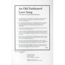 Paul Williams: An Old Fashioned Love Song (SATB/Piano)