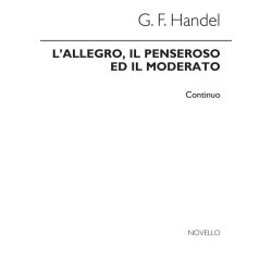G.F. Handel (Ed. Donald Burrows) &ndash; L&rsquo;Allegro, Il Penseroso Ed Il Moderato (For Soloists, SATB Choir And Orchestra)  Continuo Separately