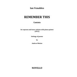 Ian Venables: Remember This (Piano/String Parts)