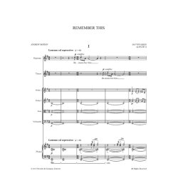 Ian Venables: Remember This (Score)