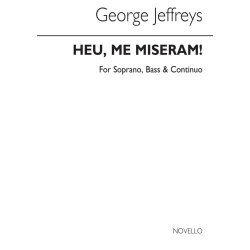 Jeffreys: Heu Me Miseram In G Minor for SB Chorus and Continuo