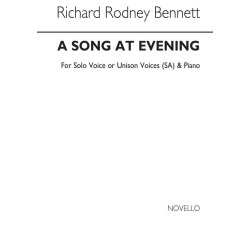 Richard Rodney Bennett: A Song At Evening (SA/Piano)