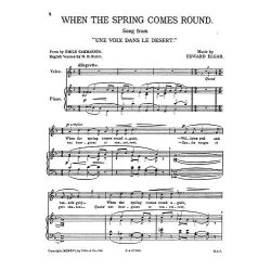 Edward Elgar: When The Spring Comes Round (High Voice And Piano)