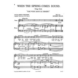 Edward Elgar: When The Spring Comes Round (Low Voice And Piano)