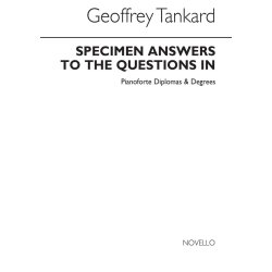 Specimen Answers To The Questions for Piano Diplomas/Degrees