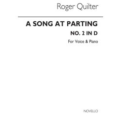 Quilter, R A Song At Parting In D Voice And Piano