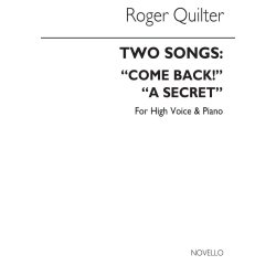 Quilter, R Two Songs In E Flat Voice And Piano