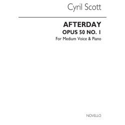 Cyril Scott: Afterday Op50 No.1-medium Voice/Piano (Key-b Flat)
