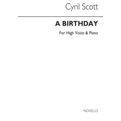 Cyril Scott: A Birthday-high Voice/Piano (Key-d)