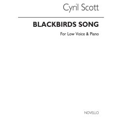 Cyril Scott: Blackbird's Song Op52 No.3-low Voice/Piano
