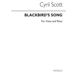 Cyril Scott: Blackbird's Song Op52 No.3-medium Voice/Piano
