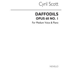 Cyril Scott: Daffodils Op68 No.1-medium Voice/Piano (Key-b Flat)