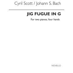 Scott/Bach Jig Fugue In G 2 Pianos/4 Hands