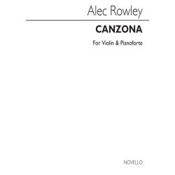 ROWLEY ALEC CANZONA VIOLIN & PIANO BOOK