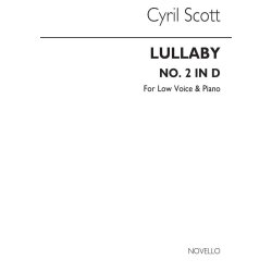 Scott: Lullaby Op.57 No.2 In Db for Low Voice with Piano acc.
