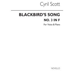 Scott: Blackbird's Song for Medium Voice and Piano acc.