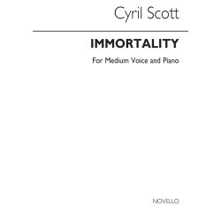 Cyril Scott: Immortality-medium Voice/Piano (Key-f)