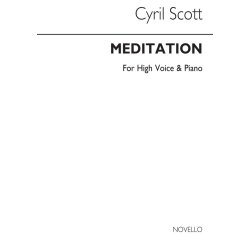 Cyril Scott: Meditation-high Voice/Piano (Key-c)