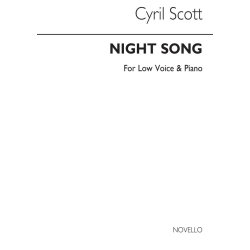 Cyril Scott: Night Song-low Voice/Piano (Key-d Flat)