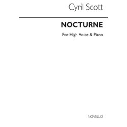 Cyril Scott: Nocturne-high Voice/Piano (Key-b)