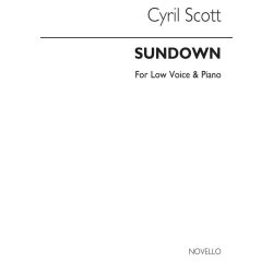 Cyril Scott: Sundown-low Voice/Piano (Key-d)