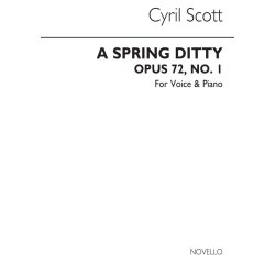 Cyril Scott: A Spring Ditty Op72 No.1-high Voice/Piano