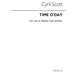 Cyril Scott: Time O'day-low Or Medium Voice/Piano