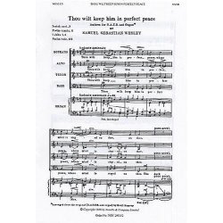 Samuel Sebastian Wesley: Thou Wilt Keep Him (SATB)