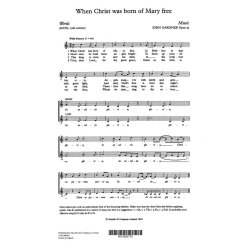 John Gardner: When Christ Was Born Of Mary Free