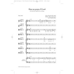Henry Purcell: Hear My Prayer, O Lord - SSAATTBB (New Engraving)