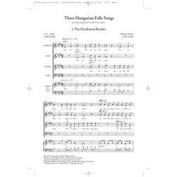Matyas Seiber: Three Hungarian Folk-Songs (New Engraving)