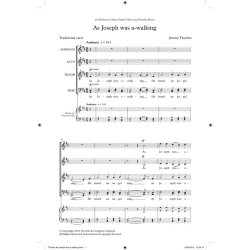 Jeremy Thurlow: As Joseph Was A-Walking (Novello New Choral Series)