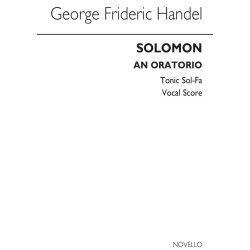 G.F. Handel: Solomon - Vocal Score (Tonic Sol-Fa)