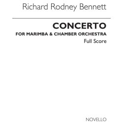 RR Bennett: Concerto For Marimba &amp; Chamber Orchestra (Full Score)