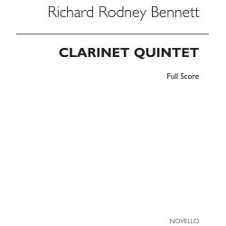 RR Bennett: Clarinet Quintet (Score)