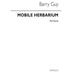 Guy, B Mobile Herbarium  For Saxophone Quartet Full Score