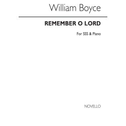 William Boyce: Remember, O Lord Sss/Piano