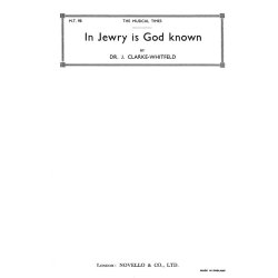 John Clarke-whitfield: In Jewry Is God Known Satb/Organ