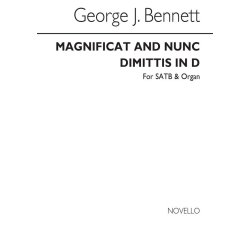George J. Bennett: Magnificat And Nunc Dimittis In D Satb/Organ