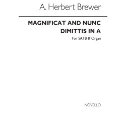 A. Herbert Brewer: Magnificat And Nunc Dimittis In A Satb/Organ