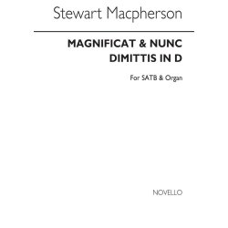 Stewart Macpherson: Magnificat And Nunc Dimittis In D Satb/Organ