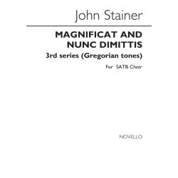John Stainer: Magnificat &amp; Nunc Dimittis 3rd Series(Gregorian Tones)satb/Org