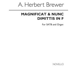 Brewer, A Herbert Magnificat And Nunc Dimittis In F Satb And Organ
