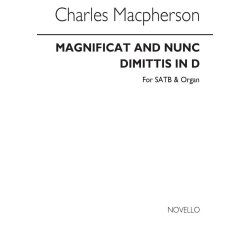 Macpherson Magnificat And Nunc Dimittis In D Satb/Org