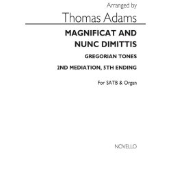 Thomas Adams: Mag And Nunc(Greg.Tones-2nd Mediation 5th Ending)satb/Org