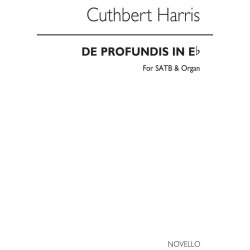 Cuthbert Harris: De Profundis In E Flat Satb/Organ